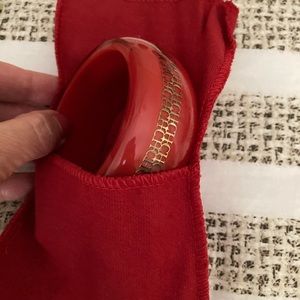 Carolina Herrera resin logo bracelet